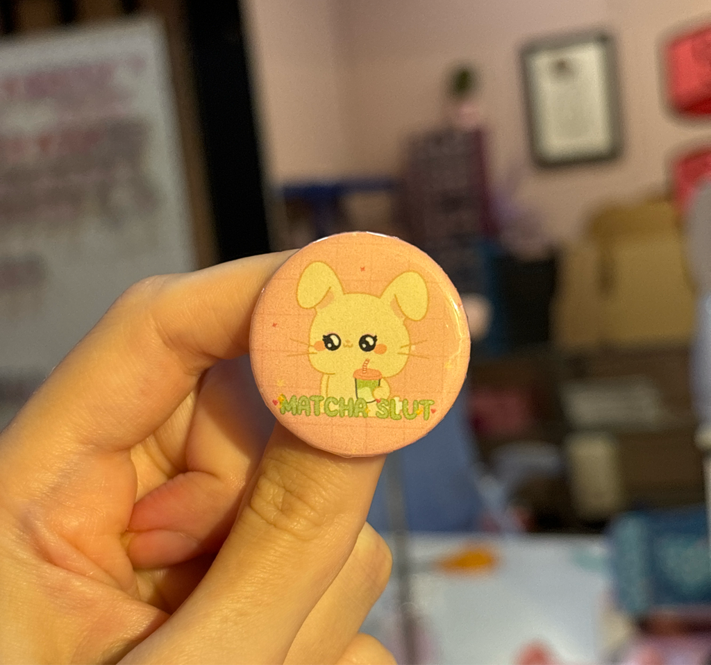 Matcha slut badge medium (3.2cm)