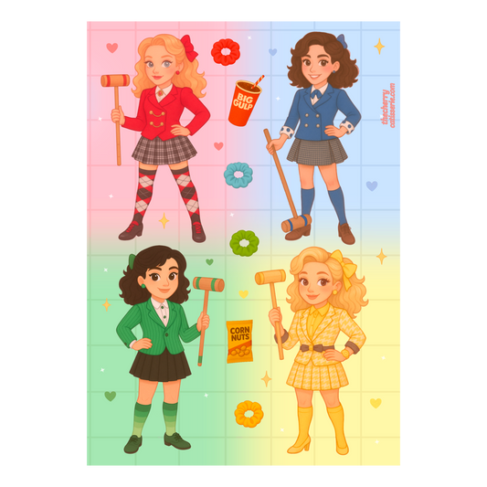 How very! sticker sheet (a6)