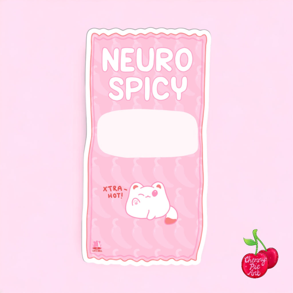 Neurospicy hot sauce sticker