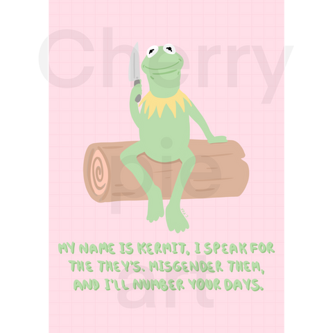 Kermit speaks for the they’s print