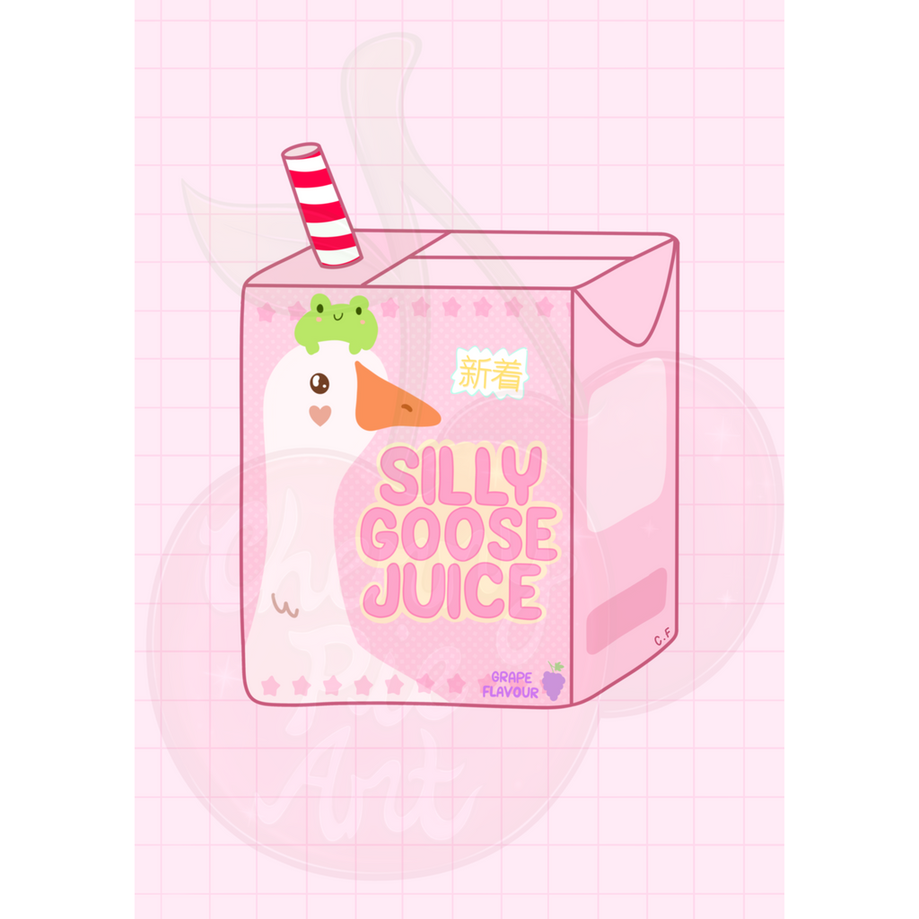 Silly goose juice print