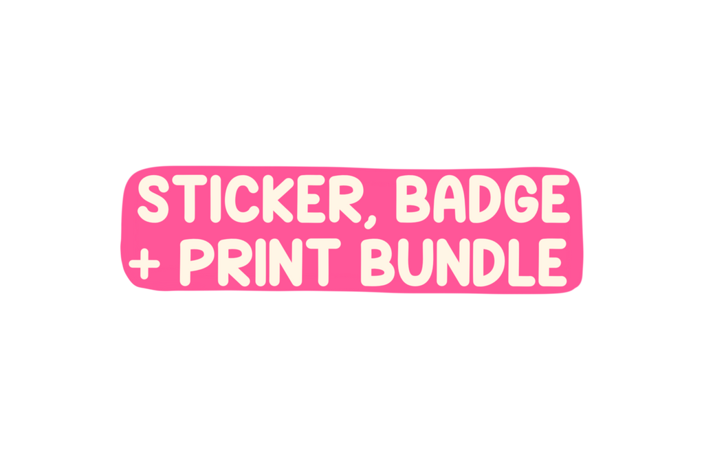 Sticker badge print bundle