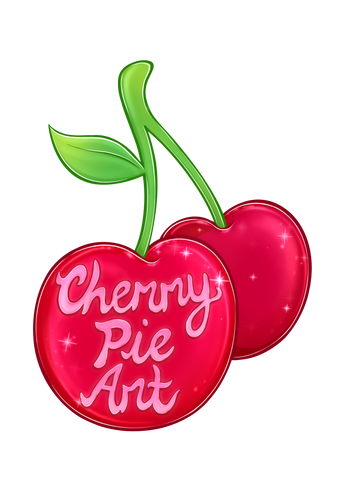 Cherry pie art gift card